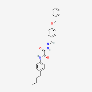 2-{(2E)-2-[4-(benzyloxy)benzylidene]hydrazinyl}-N-(4-butylphenyl)-2-oxoacetamide