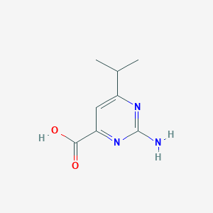 molecular formula C8H11N3O2 B1501608 2-Amino-6-isopropylpyrimidine-4-carboxylic acid CAS No. 938458-89-0