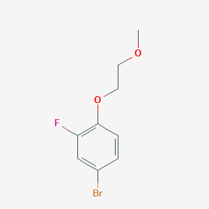 molecular formula C9H10BrFO2 B1501610 4-Bromo-2-fluoro-1-(2-methoxyethoxy)benzene CAS No. 944279-01-0