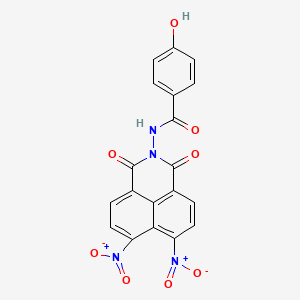 N-(6,7-dinitro-1,3-dioxo-1H-benzo[de]isoquinolin-2(3H)-yl)-4-hydroxybenzamide