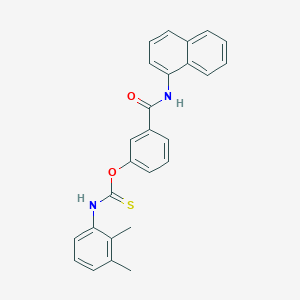 O-[3-(naphthalen-1-ylcarbamoyl)phenyl] (2,3-dimethylphenyl)carbamothioate