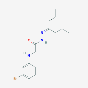 2-[(3-Bromophenyl)amino]-N'-(heptan-4-ylidene)acetohydrazide