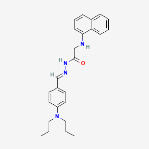 N'-[(E)-[4-(Dipropylamino)phenyl]methylidene]-2-[(naphthalen-1-YL)amino]acetohydrazide