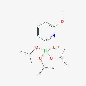 molecular formula C15H27BLiNO4 B1501625 Lithium triisopropyl 2-(6-methoxypyridyl)borate CAS No. 1048030-47-2