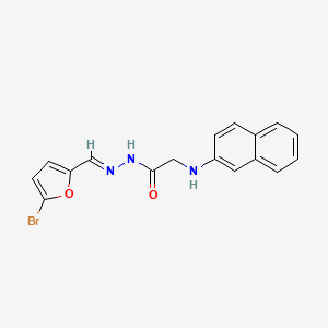 N'-[(E)-(5-Bromofuran-2-YL)methylidene]-2-[(naphthalen-2-YL)amino]acetohydrazide