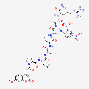 molecular formula C48H66N14O15 B1501627 Mca-pro-leu-ala-nva-dap(dnp)-ala-arg-NH2 CAS No. 256394-92-0