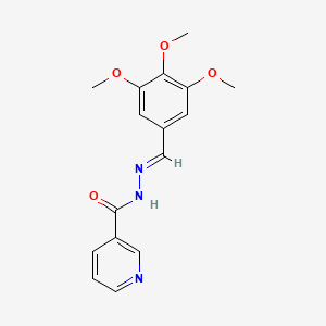 N'-[(E)-(3,4,5-trimethoxyphenyl)methylidene]pyridine-3-carbohydrazide