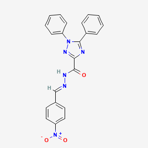 N'-[(E)-(4-nitrophenyl)methylidene]-1,5-diphenyl-1H-1,2,4-triazole-3-carbohydrazide