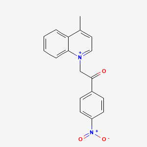 4-Methyl-1-[2-(4-nitrophenyl)-2-oxoethyl]quinolinium