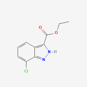 molecular formula C10H9ClN2O2 B1501636 Ethyl 7-chloro-1H-indazole-3-carboxylate CAS No. 885278-59-1