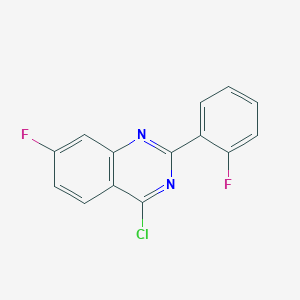 4-Chloro-7-fluoro-2-(2-fluorophenyl)quinazoline