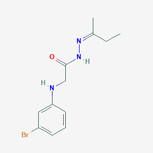 2-[(3-bromophenyl)amino]-N'-[(2Z)-butan-2-ylidene]acetohydrazide (non-preferred name)