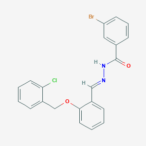 3-bromo-N'-[(E)-{2-[(2-chlorobenzyl)oxy]phenyl}methylidene]benzohydrazide