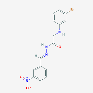 2-[(3-Bromophenyl)amino]-N'-[(E)-(3-nitrophenyl)methylidene]acetohydrazide