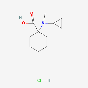 molecular formula C11H20ClNO2 B1501651 1-(Cyclopropylmethylamino)cyclohexanecarboxylic acid hydrochloride 