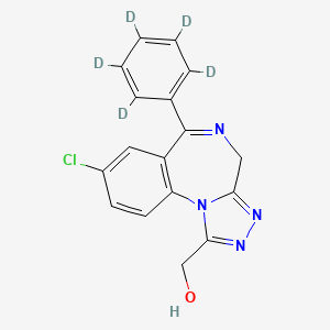 molecular formula C17H13ClN4O B1501652 alpha-Hydroxyalprazolam-D5 CAS No. 136765-24-7