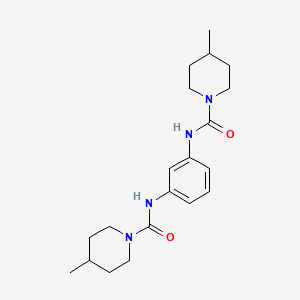 molecular formula C20H30N4O2 B15016523 4-methyl-N-(3-{[(4-methylpiperidino)carbonyl]amino}phenyl)tetrahydro-1(2H)-pyridinecarboxamide 