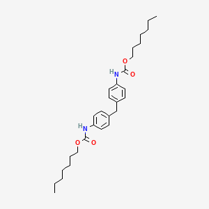 molecular formula C29H42N2O4 B15016556 Diheptyl (methanediyldibenzene-4,1-diyl)biscarbamate 