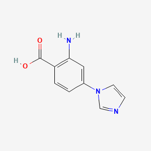 molecular formula C10H9N3O2 B1501658 2-氨基-4-(1H-咪唑-1-基)苯甲酸 CAS No. 1141669-47-7