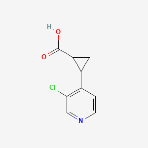 2-(3-Chloropyridin-4-yl)cyclopropane-1-carboxylic acid