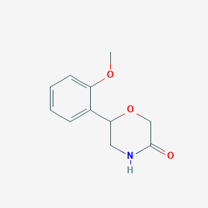 molecular formula C11H13NO3 B1501661 6-(2-Methoxyphenyl)morpholin-3-one CAS No. 951626-74-7