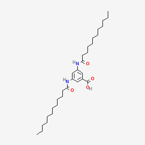 molecular formula C31H52N2O4 B15016646 3,5-Bis(dodecanoylamino)benzoic acid 