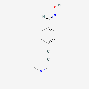 molecular formula C12H14N2O B1501666 N-({4-[3-(Dimethylamino)prop-1-yn-1-yl]phenyl}methylidene)hydroxylamine CAS No. 209919-81-3