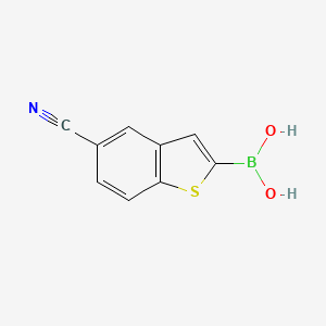 molecular formula C9H6BNO2S B1501669 (5-氰基苯并[b]噻吩-2-基)硼酸 CAS No. 1142946-81-3