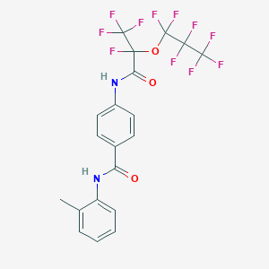 N-(2-methylphenyl)-4-{[2,3,3,3-tetrafluoro-2-(heptafluoropropoxy)propanoyl]amino}benzamide