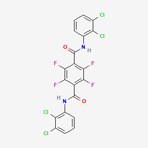 molecular formula C20H8Cl4F4N2O2 B15016697 N,N'-bis(2,3-dichlorophenyl)-2,3,5,6-tetrafluorobenzene-1,4-dicarboxamide 