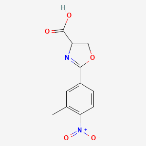 2-(3-Methyl-4-nitro-phenyl)-oxazole-4-carboxylic acid