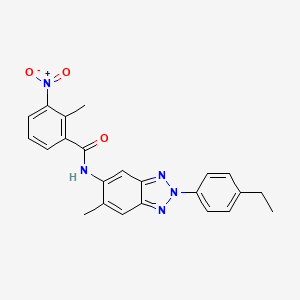 N-[2-(4-ethylphenyl)-6-methyl-2H-1,2,3-benzotriazol-5-yl]-2-methyl-3-nitrobenzamide