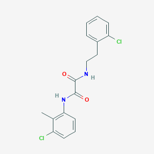 molecular formula C17H16Cl2N2O2 B15016771 N-(3-chloro-2-methylphenyl)-N'-[2-(2-chlorophenyl)ethyl]ethanediamide 