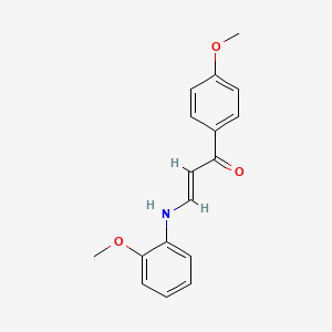 molecular formula C17H17NO3 B15016822 (1E,3E)-1-(4-methoxyphenyl)-3-[(2-methoxyphenyl)imino]prop-1-en-1-ol 