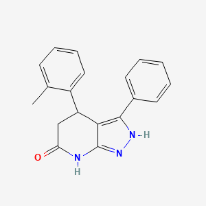 4-(2-methylphenyl)-3-phenyl-1,4,5,7-tetrahydro-6H-pyrazolo[3,4-b]pyridin-6-one