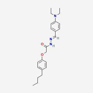 2-(4-Butylphenoxy)-N'-[(E)-[4-(diethylamino)phenyl]methylidene]acetohydrazide