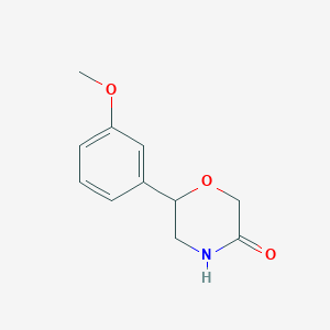 molecular formula C11H13NO3 B1501694 6-(3-Methoxyphenyl)morpholin-3-one CAS No. 947691-87-4