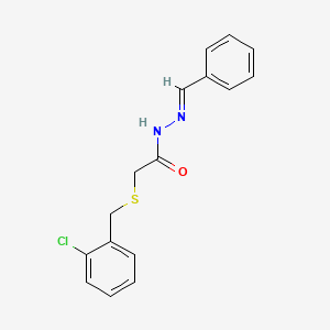 2-[(2-chlorobenzyl)sulfanyl]-N'-[(E)-phenylmethylidene]acetohydrazide