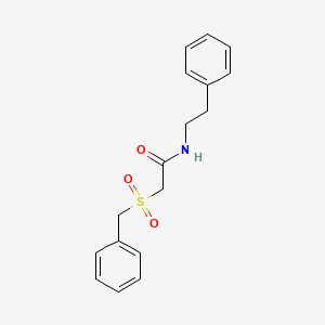 2-(benzylsulfonyl)-N-(2-phenylethyl)acetamide