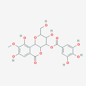 molecular formula C21H20O13 B150170 4-O-没食子酰 bergenin CAS No. 82958-45-0
