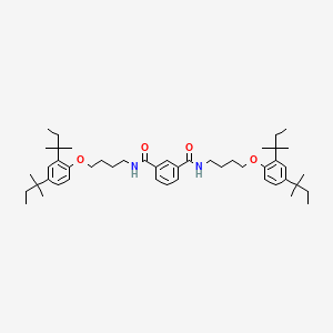 molecular formula C48H72N2O4 B15017020 N,N'-bis{4-[2,4-bis(2-methylbutan-2-yl)phenoxy]butyl}benzene-1,3-dicarboxamide 