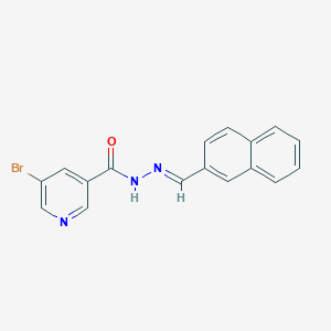 molecular formula C17H12BrN3O B15017026 5-bromo-N'-[(E)-naphthalen-2-ylmethylidene]pyridine-3-carbohydrazide 