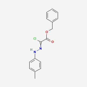 molecular formula C16H15ClN2O2 B1501703 Benzyl chloro[2-(4-methylphenyl)hydrazinylidene]acetate CAS No. 271794-66-2