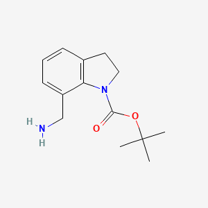 molecular formula C14H20N2O2 B1501707 Tert-butyl 7-(aminomethyl)indoline-1-carboxylate CAS No. 1086392-30-4