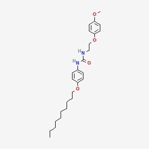 1-[4-(Decyloxy)phenyl]-3-[2-(4-methoxyphenoxy)ethyl]urea