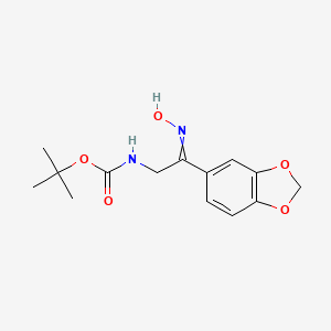 molecular formula C14H18N2O5 B1501708 叔丁基 N-[2-(1,3-苯并二氧杂环-5-基)-2-羟基亚氨基乙基]氨基甲酸酯 CAS No. 912762-64-2