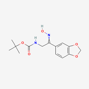 tert-butyl N-[2-(1,3-benzodioxol-5-yl)-2-hydroxyiminoethyl]carbamate