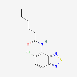 molecular formula C12H14ClN3OS B15017083 N-(5-chloro-2,1,3-benzothiadiazol-4-yl)hexanamide 