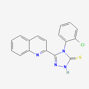 4-(2-chlorophenyl)-5-(quinolin-2-yl)-4H-1,2,4-triazole-3-thiol