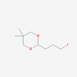 molecular formula C9H17IO2 B1501726 2-(3-Iodopropyl)-5,5-dimethyl-1,3-dioxane CAS No. 331818-83-8